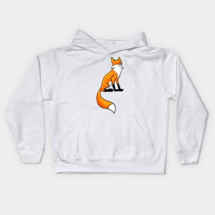 Cute, Smiling Fox without a background Kids Hoodie